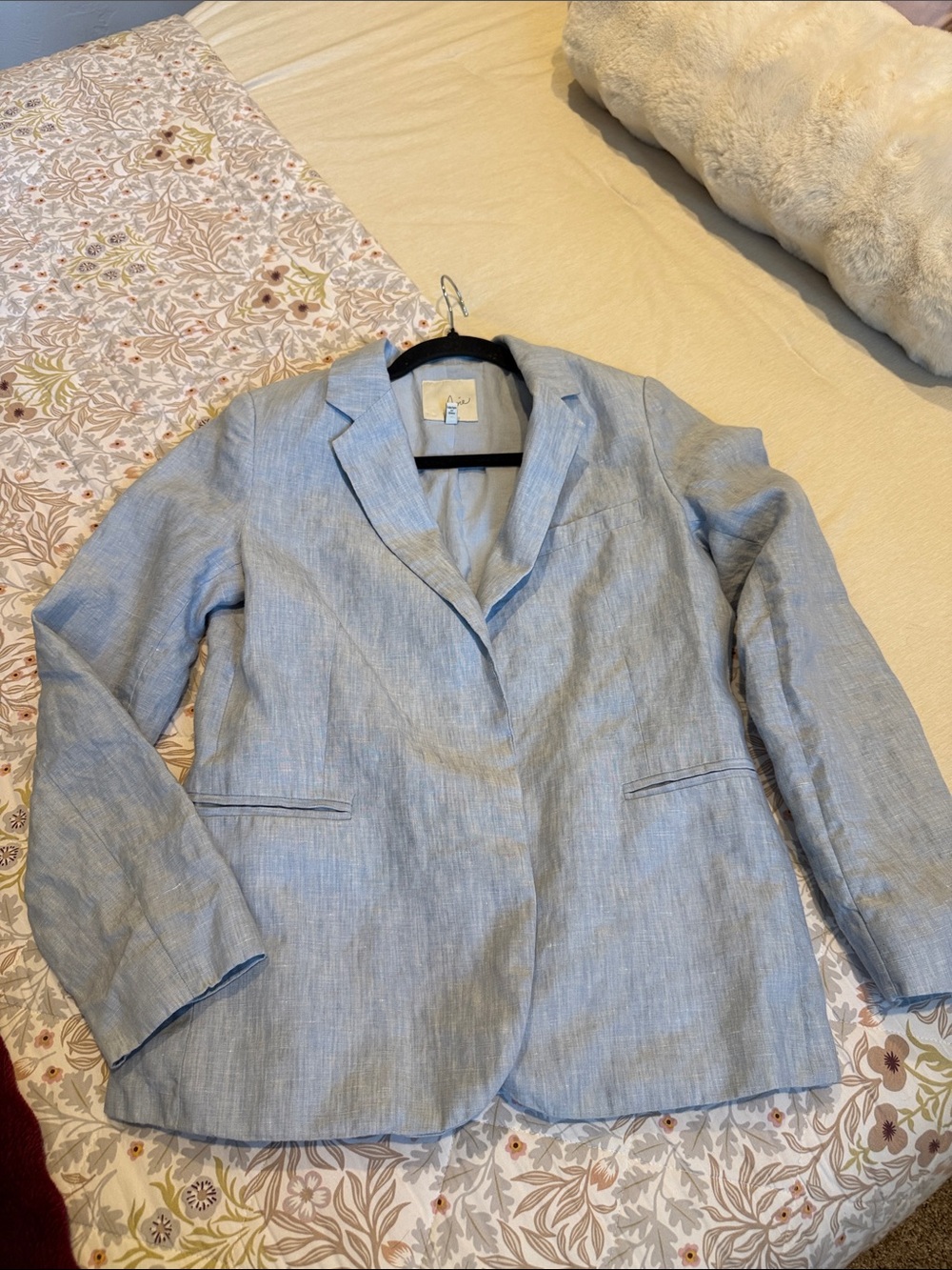 Joie Light Blue Cotton Blazer-lined